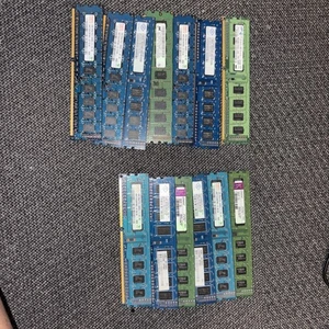 Lot of 13 Ram Sticks - 7 X2 GB & 6 X1 GB - Picture 1 of 7