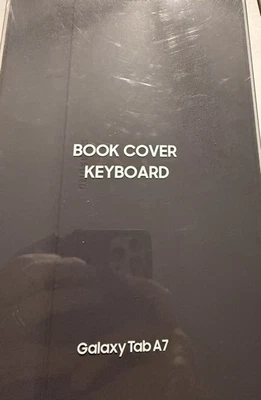 Samsung Galaxy Tab A7 Book Cover Keyboard, Gray EF-DT500UJEGUJ New - Image 1 of 2