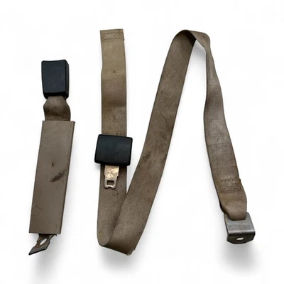 Cinturón de seguridad delantero medio y hebilla bronceado 99-04 Ford F250 F350 Foto 1 de 4