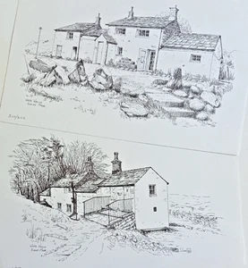 White Wells Ilkley Moor de Jean Stockham 1984 250/250 vista delantera/trasera 18x13 pulgadas - Imagen 1 de 14