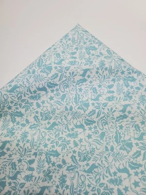 Liberty Cotton Woodland Christmas Enchanted Retro Vintage QuiltSew FAT QUARTER  - Image 1 of 2