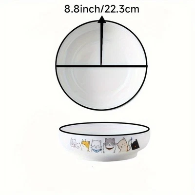 Tazón grande de cerámica para sopa para gatos de 9 pulgadas - apto para lavavajillas, perfecto para servicio de alimentos y Foto 1 de 4