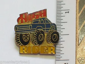 4X4 Truck High Rider Mud Truck Pin Big Wheels Truck Pin, Lapel Pin, Hat Tack - Picture 1 of 2