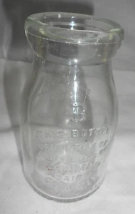 Vtg Bowman Dairy Co Chicago ILL IL Milk Bottle Half Pint Illinois Early 1926 - Picture 1 of 5