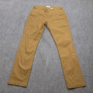 Taylor Stitch Pants Mens 31 x 31 Brown Straight Leg Classic Chino Pockets Zip - Picture 1 of 13
