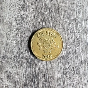 2015 FUNSPOT Token Coin 1" Worlds Largest Arcade Souvenir Weirs Beach Laconia NH - Picture 1 of 2