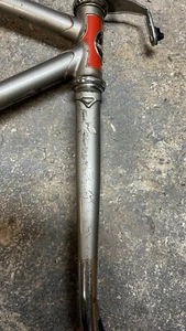 Vintage Motobecane  50 cm 2040 steel road bike frame fork (Damaged) - Picture 1 of 24