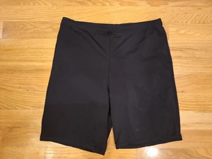 A Shore Fit Womens Sz 6 Black  Tummy Thigh Control Swim Shorts Biking Slimming S - Picture 1 of 3