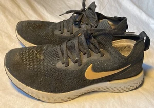 Nike Epic React Flyknit Mujer 9.5 Negro Malla Correr Correr Correr Zapato AQ0070-013 - Imagen 1 de 8
