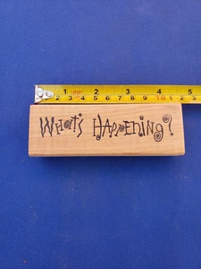 1993 Ann-Ticipations What's Happening?   rubber stamp - Picture 1 of 3