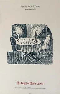 IL CONTE DI MONTE CRISTO POSTER ORIGINALE KENNEDY CENTRO FINESTRA 22" X 14" - Foto 1 di 1