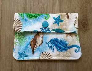 Sea life Coin Purse  Coin Purse Small Wallet Turtle Coin Purse Small Wallet - Picture 1 of 4
