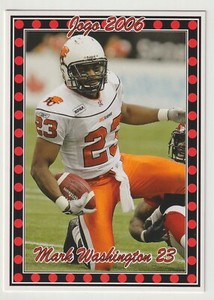 2006 Jogo CFL Mark Washington Card #139 BC Lions Rutgers
