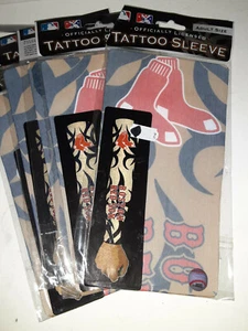 HERREN Boston Red Sox Tribal Tattoo Arm Ärmel Sonnenschutz Nylon Baseball MLB NEU - Bild 1 von 6