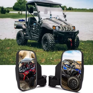 Pair 1.75'' 2'' Roll Bar Cage Clamp UTV ATV Side View Mirror for Axix 500 - Picture 1 of 21