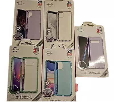 Lot of 5 Itskins Cases for Galaxy Note 10 + S10e S10 + iPhone 11 Google Pixel 4 - Image 1 of 4