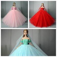 3pcs/lot Wedding Dress for 11.5inch Doll Clothes 1:6 Princess Party Gown Outfits