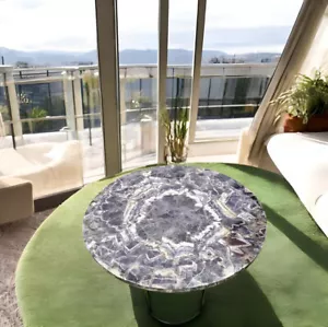 Stunning Amethyst Stone Coffee Table Top Modern Gemstone Living Room Decors - Picture 1 of 8