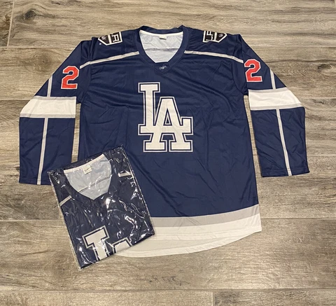 Los Angeles Dodgers LA Kings Special Promo Jersey Size XL SGA 9/21/22 Cover