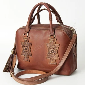 Bolso de mano AD American Darling de cuero genuino de cuero genuino para mujer occidental - Imagen 1 de 16