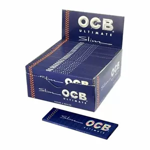 OCB BLUE ULTIMATE KING SIZE Slim Cigarette Smoking Rolling Papers1 5 10 12 25 50 - Picture 1 of 1