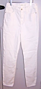 JEANS MUJER VIEJOS AZUL MARINO POWER SLIM RECTOS TIRO ALTO-TALLA 8 ALTO-BLANCO - ¡BONITOS!! - Imagen 1 de 3
