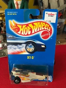 1991 Hot Wheels Blue Card Collector #230 XT-3 White w/Chrome BW Spoke B553 - Picture 1 of 8