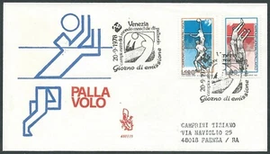 1978 ITALIA FDC VENETIA 451 MONDIALI DI PALLAVOLO TIMBRO ARRIVO - CG - Picture 1 of 1