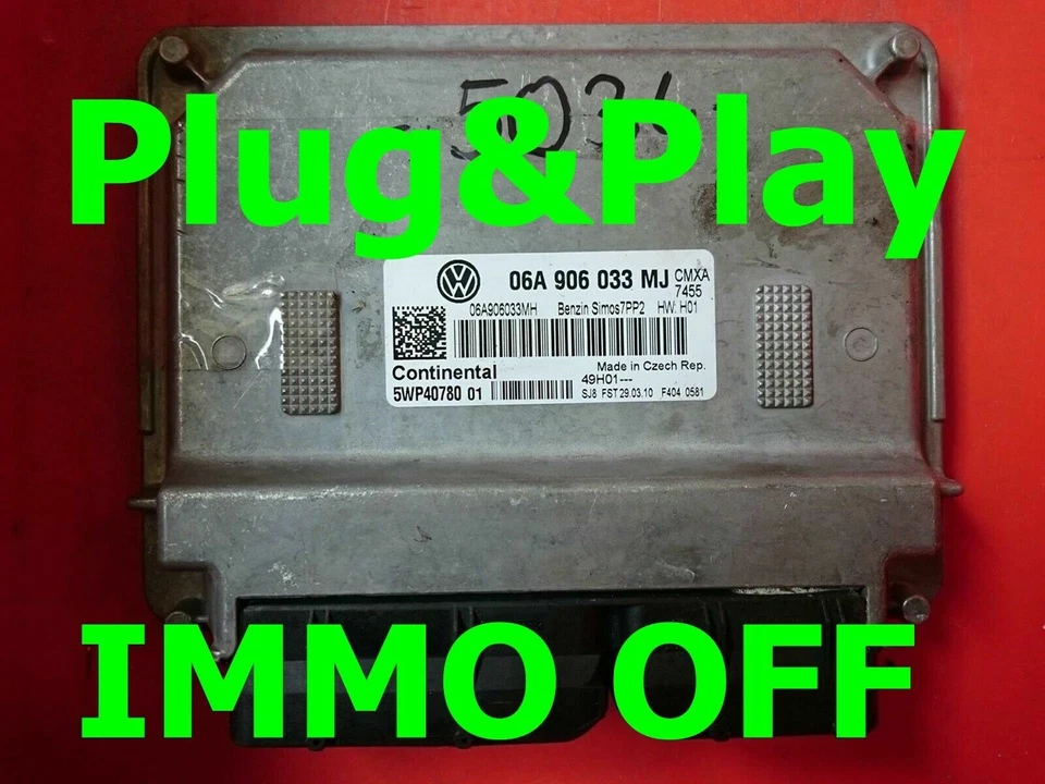 IMMO OFF / Plug&Play VW Golf Plus ECU 06A906033MJ / FastCourier - Immagine 1 di 1