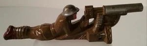 Manoil #12 Machine Gunner Prone Laying Soldier Metal Toy Figure Vintage 1930s - Picture 1 of 1