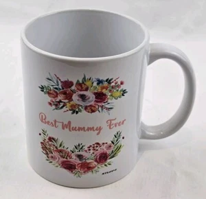 Tasse tasse à thé café Best Mummy Ever céramique motif floral - Photo 1/1