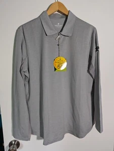 NWT WOMEN'S BETTE & COURT LS POLO, SIZE: XL, COLOR: GRAY (J524) - Picture 1 of 4