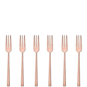 Sambonet, Rock PVD Copper, 6 Forchettine Dolce, Acciaio - Imagen 1 de 1