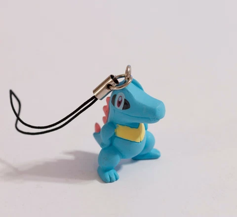 NEW Totodile Pokemon TOMY Collectible Mini Figure, Tiny Charm, 1" Authentic Cover