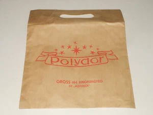 Polydor Tragetasche aus Papier - GROSS AM JUNGFERNSTIEG IM "ALSTERECK" - 30er - Picture 1 of 2