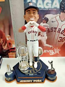 Jeremy Pena Houston Astros 2022 Double MVP Bobblehead FOCO NIB - Picture 1 of 4