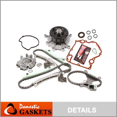 Kit de corrente de distribuição sem engrenagens junta de bomba de óleo de água para 99-08 Jeep Dodge 4.7L SOHC - Imagem 1 de 4