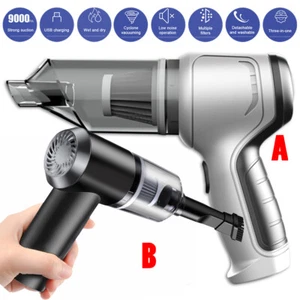 Portable Electric Cordless Car Vacuum Cleaner Handheld Air Blower Duster Dry Wet - Picture 1 of 40