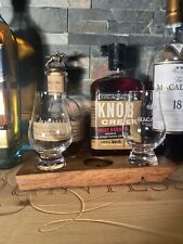 Barrel Stave Bourbon, Scotch Flight Tasting Glencairn Glass Holder Whiskey