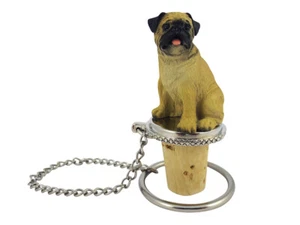 Pug Fawn Bottle Stopper - Picture 1 of 1