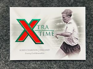 2023 Futera Unique Bobby Charlton Xtra Time Jersey Patch Relic 11/15 England