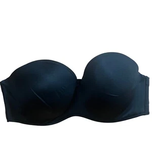 Cacique leichter schwarzer trägerloser BH Gr. 40C - Bild 1 von 4