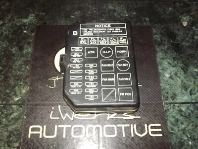 OEM 91-95 USDM Toyota MR2 W20 front trunk bay fuse panel cover / lid black - Image 1 of 4