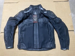 ARLEN NESS Mens Leather & Textile Motorcycle Motorbike Jacket 40" Chest (B59#3) - Picture 1 of 24