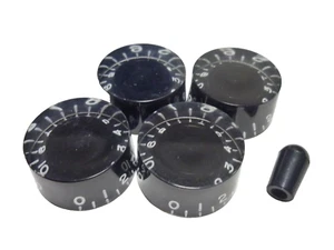 MADE IN JAPAN speed knobs for gibson lespaul Embossed black inch Set - Picture 1 of 2