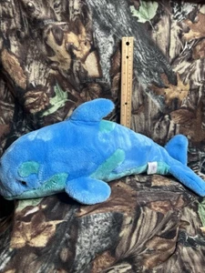 The Westcliff Collection Blue Green Plush Stuffed Animal Dolphin Geoffrey Inc - Picture 1 of 8