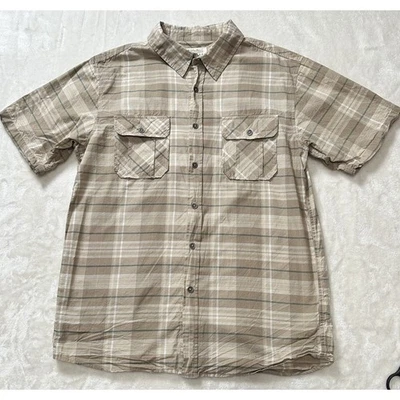 Alpine Design Men’s Shirt Multicolor Plaid Short Sleeve Button Up Pocket Size L - Image 1 of 4