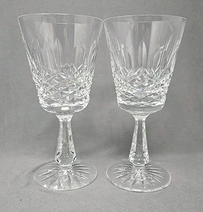 Set 2 Waterford Crystal Kenmare Claret Wine Glasses 6 Inches - Picture 1 of 7