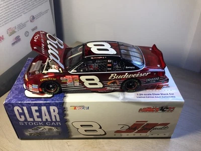 XRARE 1:24 Dale Earnhardt Jr #8 BUDWEISER 2002 CLEAR NASCAR STOCK CAR 1 of 7008 - Image 1 of 4