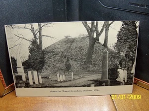 1910-20s Mound in Mound Cemetery tombstone stairs to top Marietta OH Ohio photoc - Picture 1 of 2